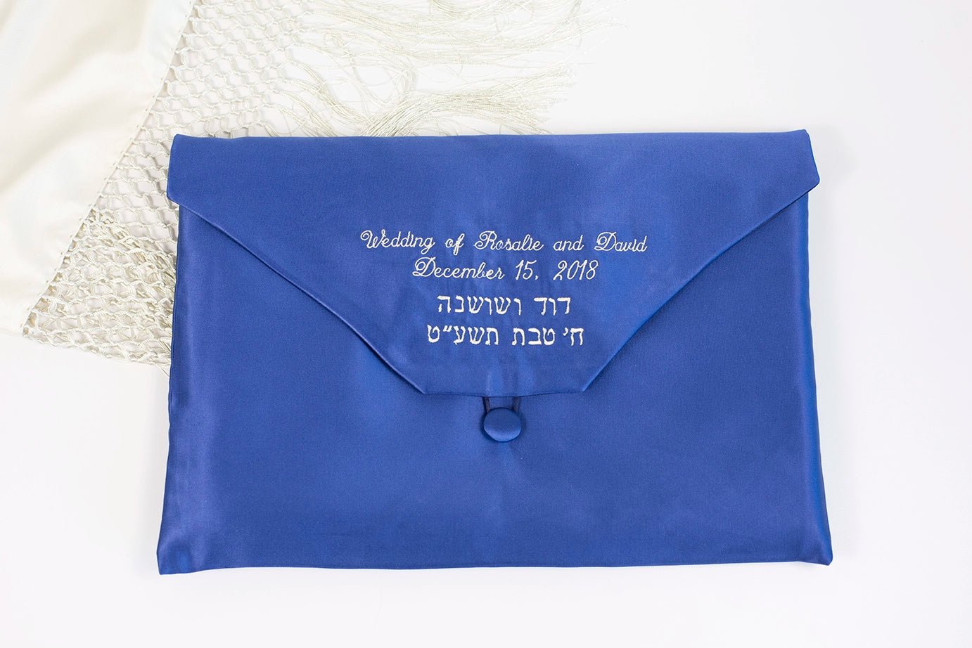 Tallit bag with text