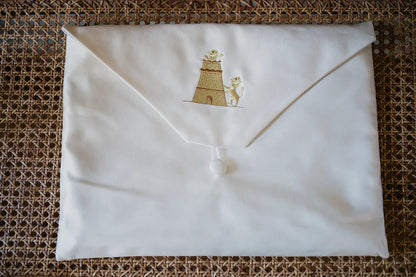 tallit bag with family crest