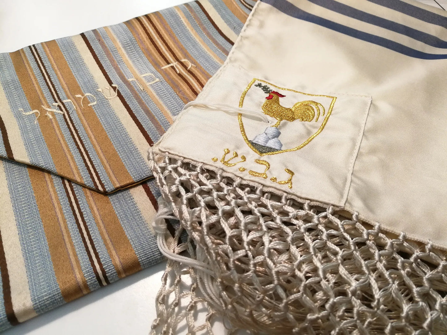 Classic Tallit corner and custom bag 