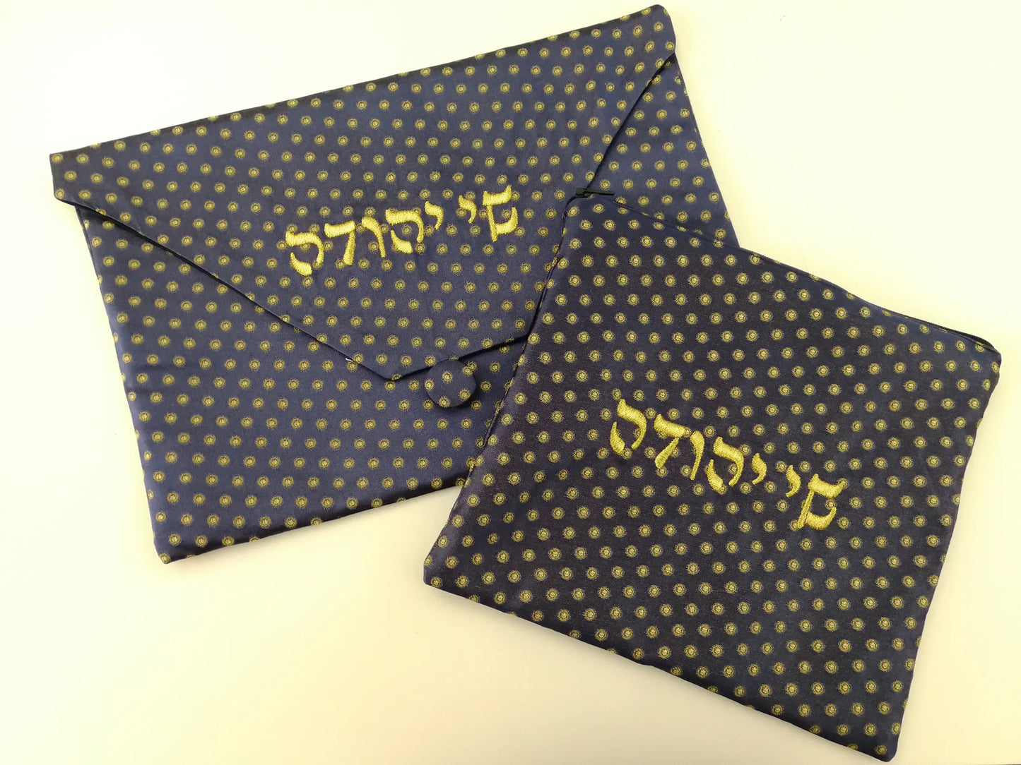 Tefillin bag black and gold  