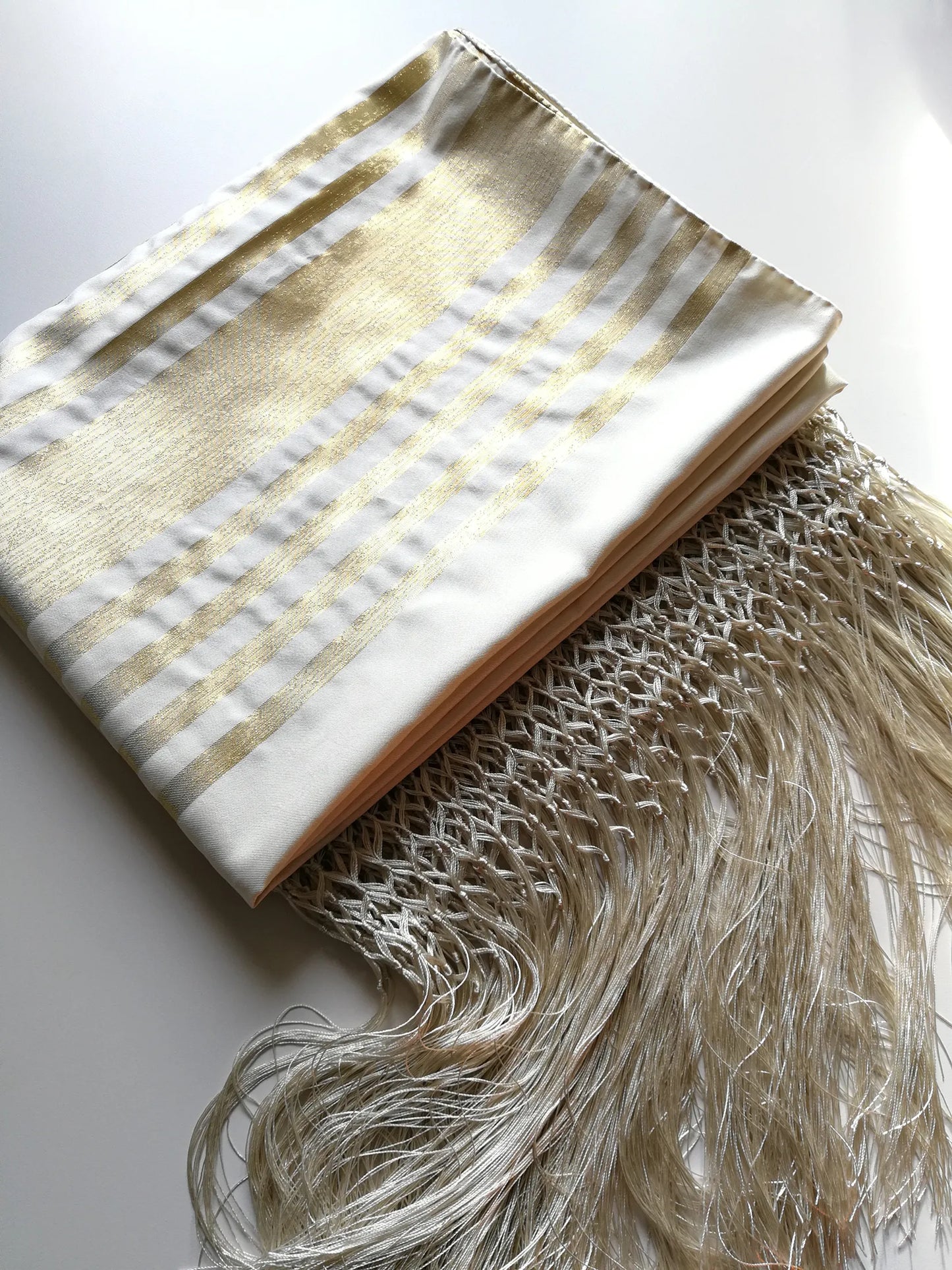 Gold large Tallit folded