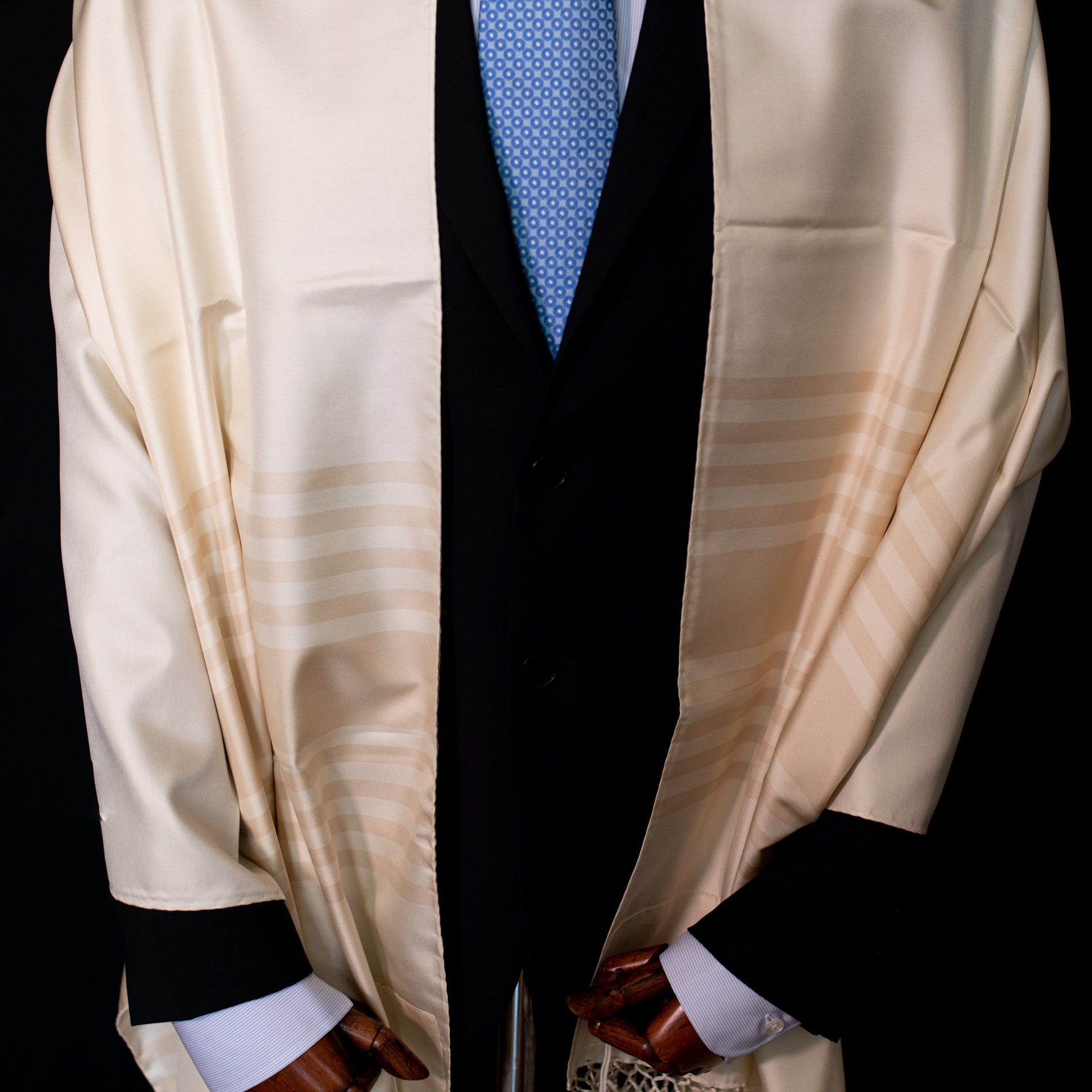 Colorful Tallit gold front