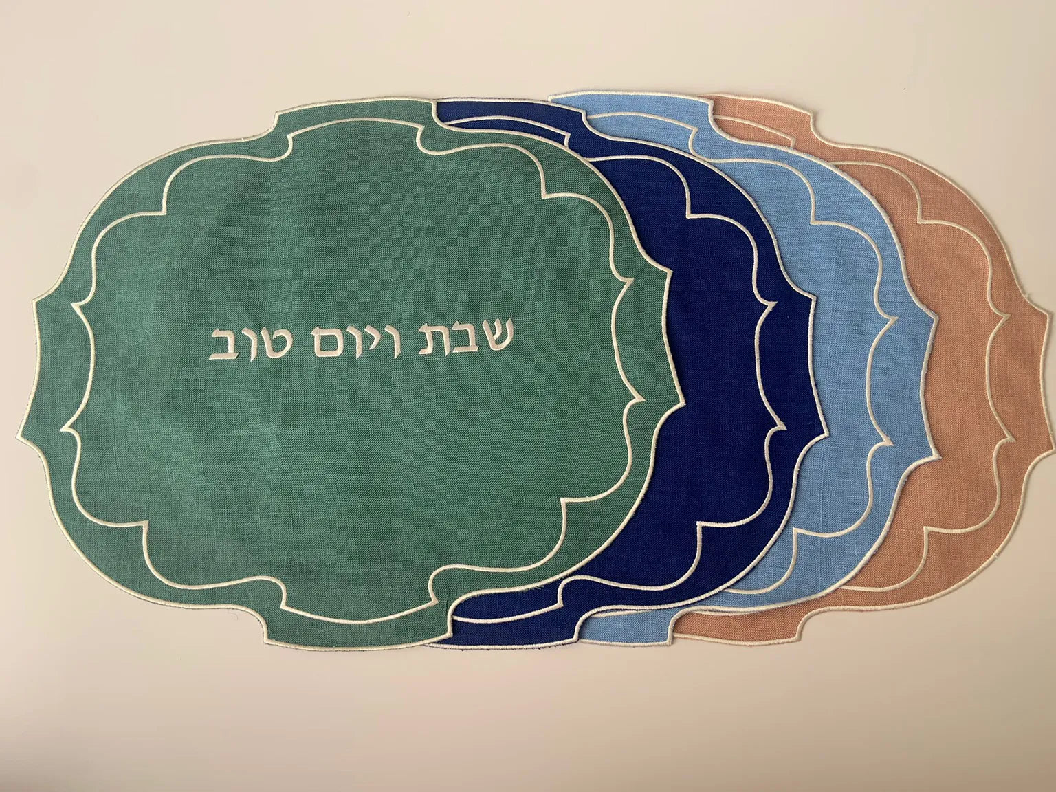 Linen Challah Cover four colors