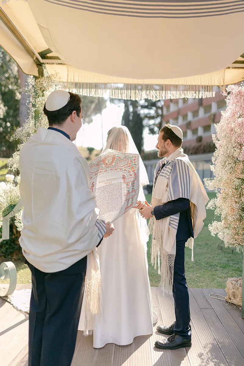 Chuppà silk tallit ktuba