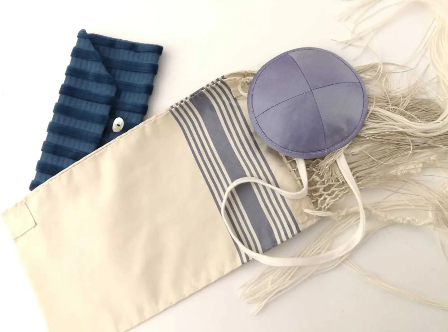 Baby Kippah with tallit and bag