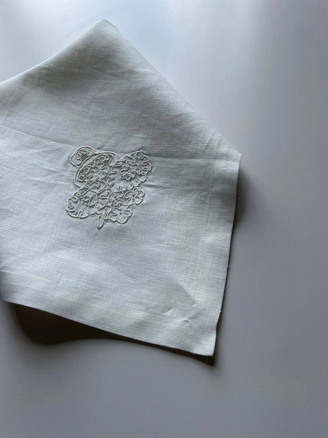 Linen Wedding Handkerchief