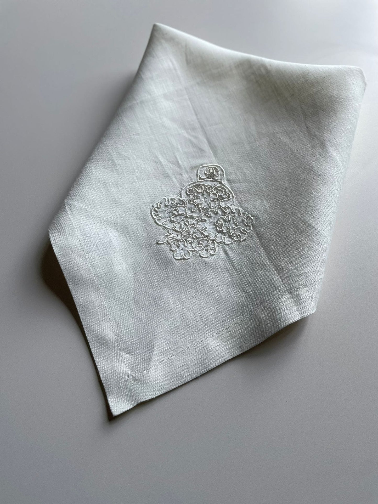 Wedding Handkerchief folded